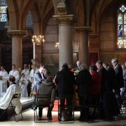 Zangkoor IHD zingt met het dameskoor