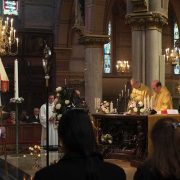 Zangkoor-mannenkoor IHD in de Basiliek in Schiedam