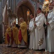 Zangkoor-mannenkoor IHD in de Basiliek in Schiedam